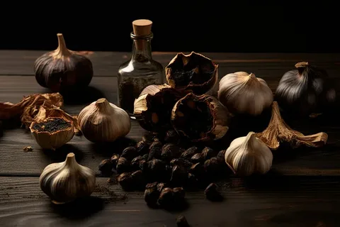 تصویر 3 از سیر سیاه شیراز با کیفیت ممتاز و بافت ژله‌ ای نرم